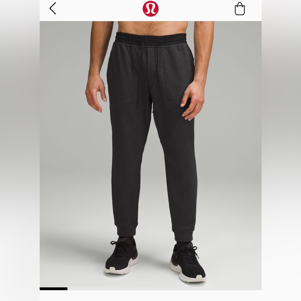 Lululemon At Ease Jogger Sz. Large Color: Heathered black/black